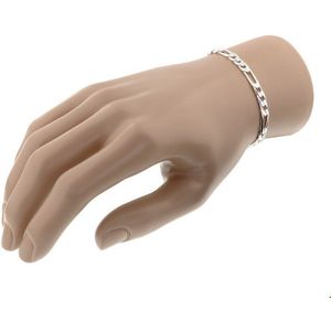 Zilveren Armband figaro 5 1002087 21 cm