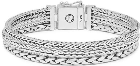 BUDDHA TO BUDDHA J104 F triple mini zilver armband -