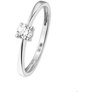 ring zirkonia 14K witgoud 4103672