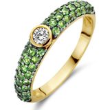 14K geelgoud ring tsavoriet en diamant 0.10ct h si 4028434 18