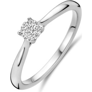 14K witgoud ring lab grown diamant 0.25ct h si 4106281 17.25