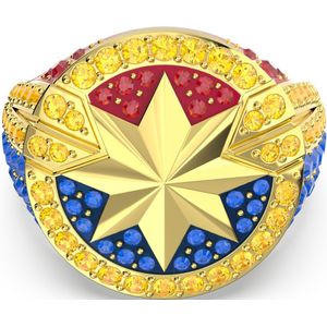 Swarovski - 5663355 - Marvel, Captain Marvel - Goudkleurig - Ring - 52