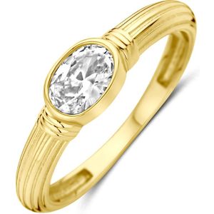 14K geelgoud ring zirkonia 4033496 18.50