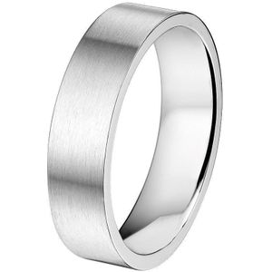 Stalen Ring A508 - 6 mm - zonder cz 6501575 17.00 mm (53)