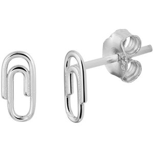 oorknoppen paperclip zilver gerhodineerd 1333526