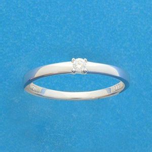 ring diamant 0.05ct h si 14K bicolor goud geel/wit 4208634