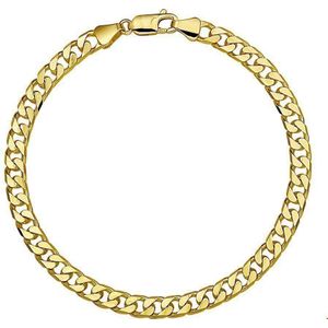 geslepen gourmette 5,1 mm massief 14K geelgoud 4003945