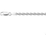 Zilveren Armband koord 3 1002175 18 cm