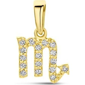 14K geelgoud hanger sterrenbeeld diamant h si 4032781