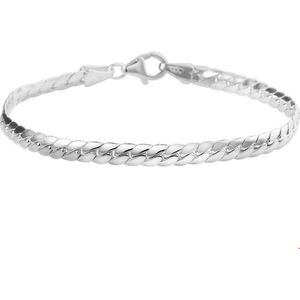 Zilveren Armband gourmet bol 4 1002409 18 cm