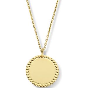 goud (geelgoud) graveercollier rondje 41 + 3 cm 4025181