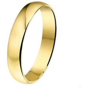 Geelgouden Ring A404 - 4 mm - zonder steen 4003660 17.75 mm (56)