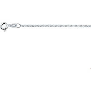 Zilveren Collier anker rond 1 1018836 50 cm