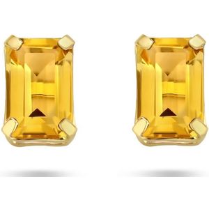 goud (geelgoud) oorknoppen citrien 1.02ct (2x 0.51ct) 4025633
