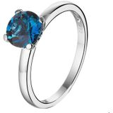 Witgouden Ring London blue topaas 4104931 18.00 mm (57)
