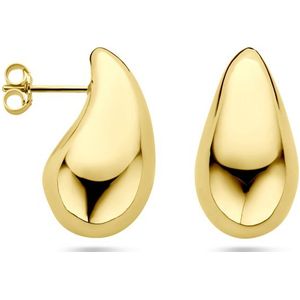Oorknopjes - 14k Geelgouden Oorknoppen - Druppelvorm - Gepolijst