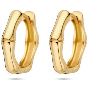 14K - Klapoorringen - Geelgoud - 16 mm