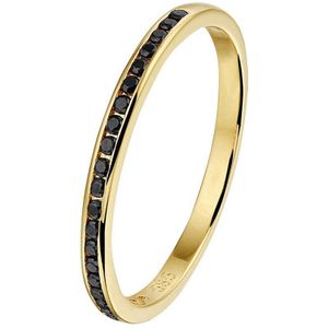 aanschuifring zwart zirkonia 14K geelgoud 4021633