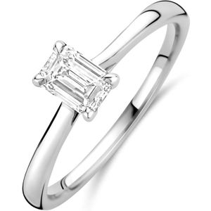 14K witgoud ring lab grown diamant 0.50ct h si 4106446 17.75