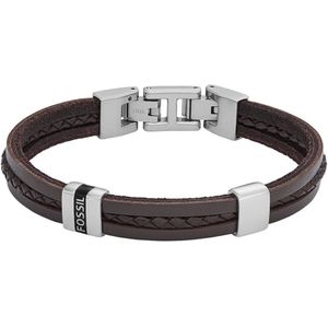 Fossil JF04133040 - Bruine - Leder - Armband