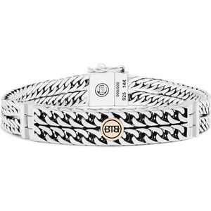 BUDDHA TO BUDDHA - Esther Double Mini Limited - Armband - Silver Gold - Armband-lengte 18 cm