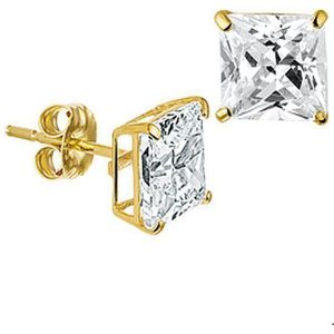 oorknoppen zirkonia 14K geelgoud 4017301
