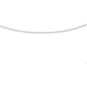 Witgouden Collier anker plat 0 4103331 45 cm