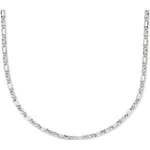 zilver gerhodineerd collier valkenoog met tussenstuk 2,8 mm 42 + 4 cm 1336222