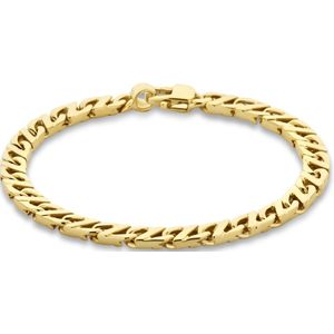 armband 6,0 mm 21 cm massief 14K geelgoud 4027460