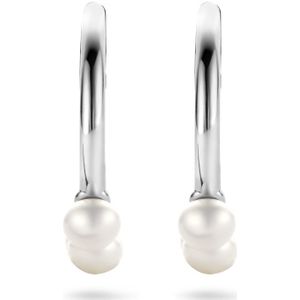 stekeroorringen parel zilver gerhodineerd 1334781