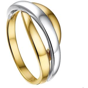 ring 14K bicolor goud geel/wit 4207752