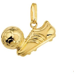 Geelgouden Hanger voetbalschoen en voetbal 4014842