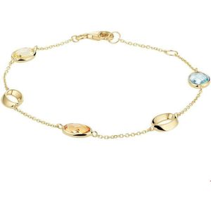 Geelgouden Armband edelstenen 1 4020659