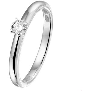 Witgoud Palladium Ring diamant 0.15ct H SI 4600055 16.50 mm (52)