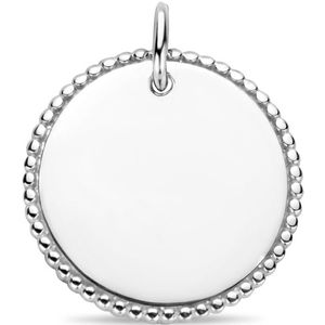 graveerhanger rond zilver gerhodineerd 1336614