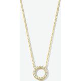 Geelgouden Collier met zirkonia 4023953