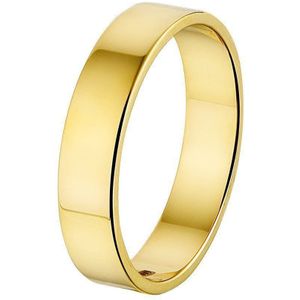Geelgouden Ring A415 - 5 mm - zonder steen 4019211 18.50 mm (58)
