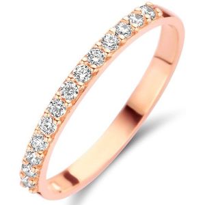 aanschuifring zirkonia 14K roségoud 4401375