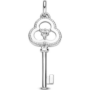 Witgouden Hanger sleutel diamant 0.02ct H SI 4105617