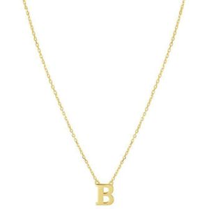 Geelgouden Collier letter B 40 - 42 - 44 cm 4021366