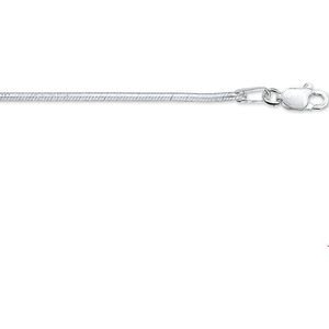 Zilveren Collier slang achtzijdig 1 1002393 42 cm