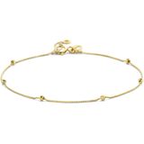 goud (geelgoud) armband bolletjes gediamanteerd 0,5 mm 17 - 19 cm 4026078