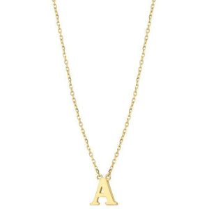 Geelgouden Collier letter A 40 - 42 - 44 cm 4021365
