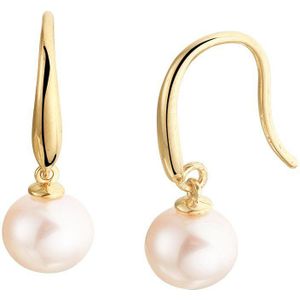 oorhangers parel franse haak 14K geelgoud 4022977
