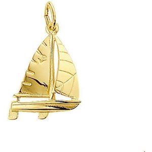 hanger zeilboot 14K geelgoud 4002145