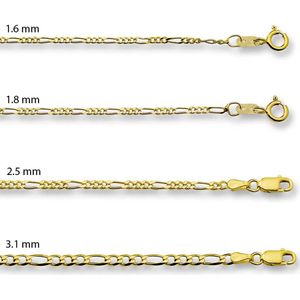 figaro 2,7 mm 14K geelgoud 4003989