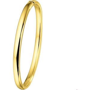 Bangle - Ovale Buis - 5 x 60 mm - 14K Geelgoud