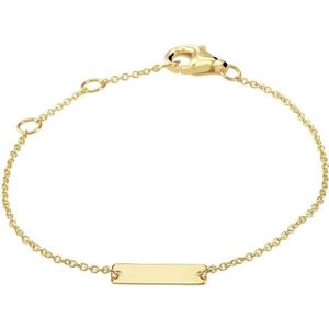 Geelgouden Graveerarmband plaat 3 mm 11 - 12 - 13 cm 4021121