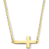 goud (geelgoud) collier kruis 40 - 42 - 44 cm 4025923