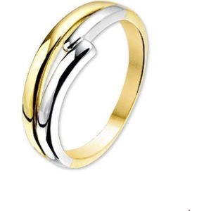 ring 14K bicolor goud geel/wit 4205525